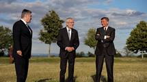 8. 7. 2020, Dunaj – Predsednik republike se je udeleil trilateralnega sreanja predsednikov Slovenije, Avstrije in Hrvake na Dunaju (Daniel Novakovi/STA)